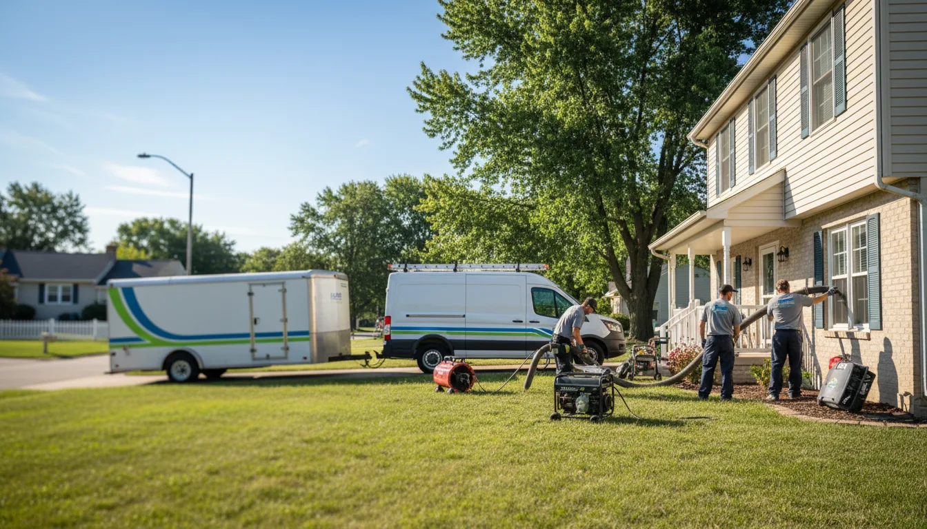 Flooded Basement Restoration And Cleanup With Repair in Caldwell, OH near me